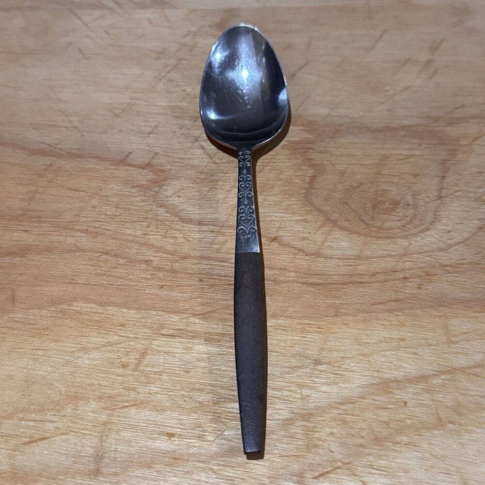 Vintage Interpur INR2 Tablespoon Stainless Steel And Wood Japanese MCM